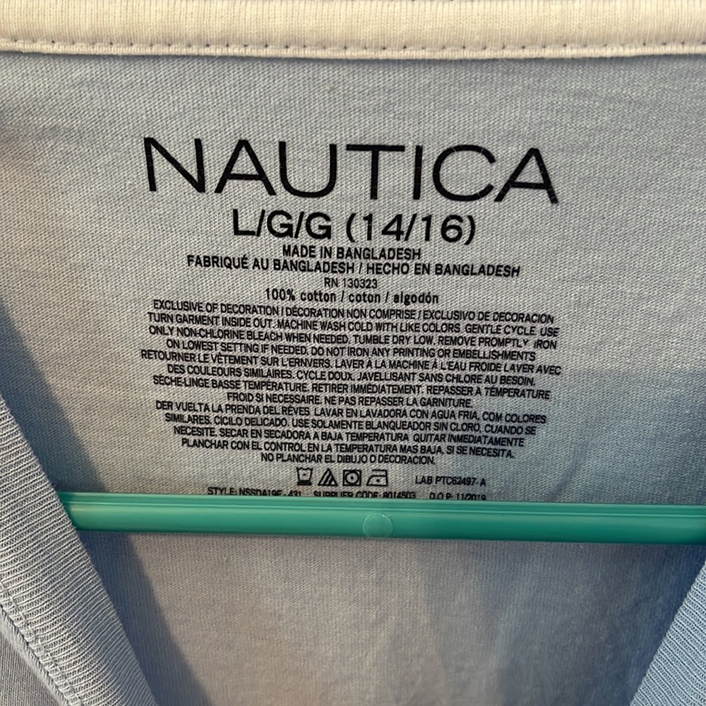 Boys Nautica t shirt size large - Picture 2 of 4